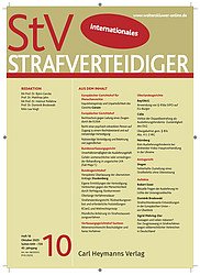 StV Heft 10, Foto: Carl Heymanns Verlag