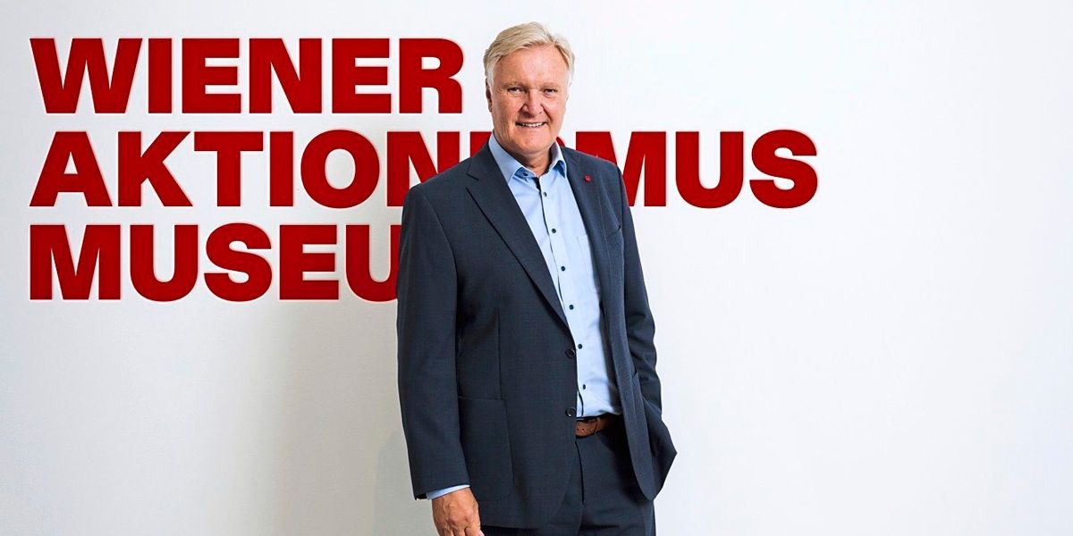 Klaus Albrecht Schröder, jetzt Generaldirektor der Wiener Aktionisten - Kunst