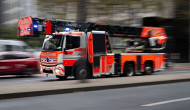 Feuer im Norden Berlins - Brand in Gartencenter - keine Verletzten - Panorama