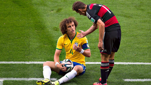 David Luiz im Trikot der Seleção, hier beim 1:7 im WM-Halbfinale 2014 gegen Deutschland