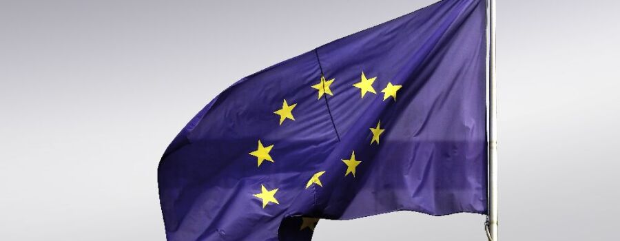 Die Flagge der Europäischen Union.