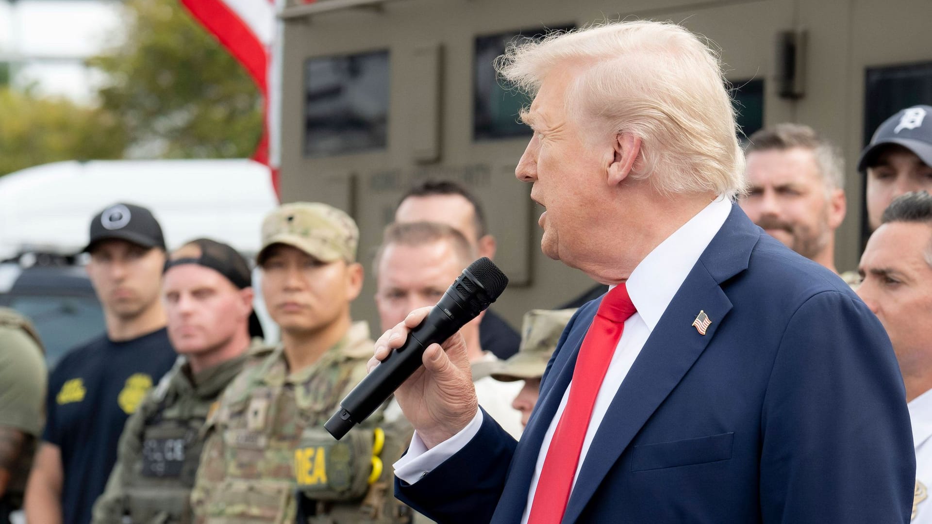 Donald Trump bei einer Veranstaltung: Er hat jetzt dem Pentagon einen neuen Namen gegeben. (Archivbild)