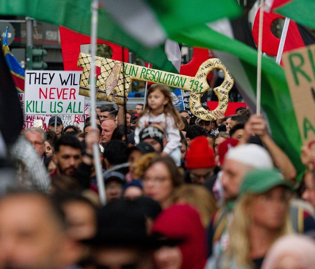 50.000 Menschen in Berlin gegen Gaza-Krieg auf der Straße