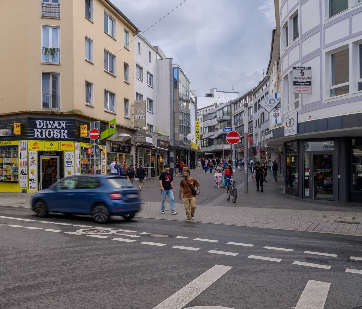 Vollsperrung der Brückstraße in Bochum