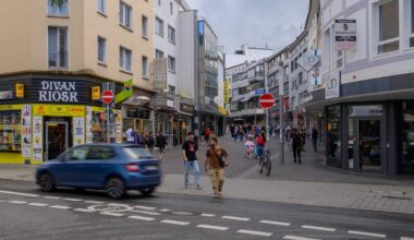 Vollsperrung der Brückstraße in Bochum