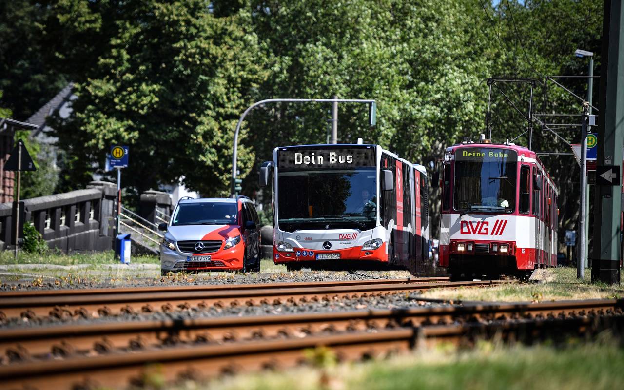 Flotte der Duisburger Verkehrsgesellschaft