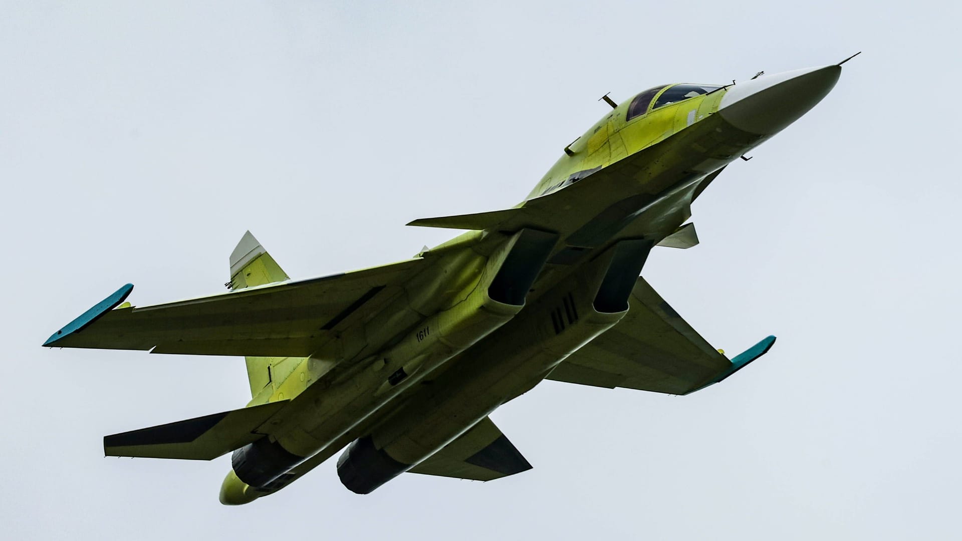 Ein russischer Kampfbomber vom Typ Su-34: Die Ukraine will ein solches Kampfflugzeug abgeschossen haben.