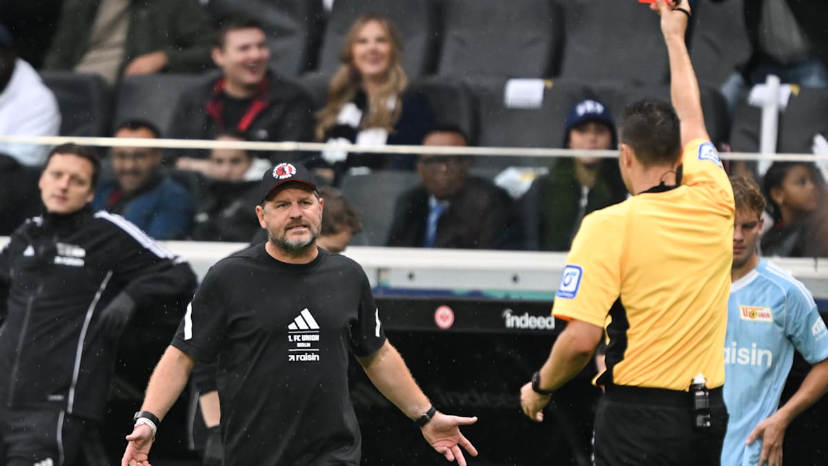 Eintracht Frankfurt - Union Berlin: Baumgart sieht Rot – das sagt der Trainer zu seiner Aktion