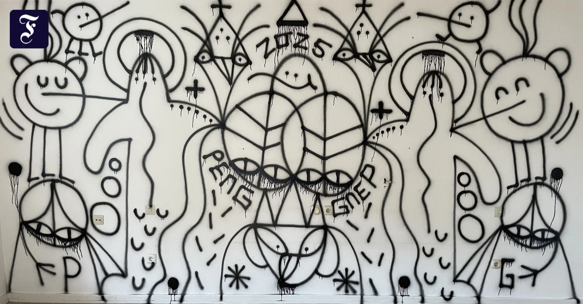 Graffiti: Street-Art-Künstler Peng im Frankfurter Bahnhofsviertel