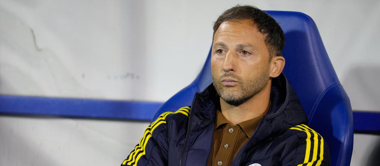 Fenerbahce-Coach Domenico Tedesco beim Europa-League-Spiel gegen Dinamo Zagreb