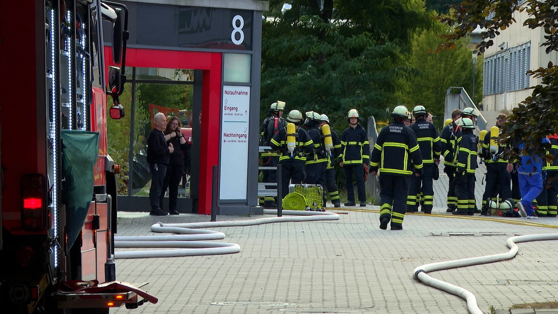 Hamburg Heimfeld - Feuer im AK Harburg