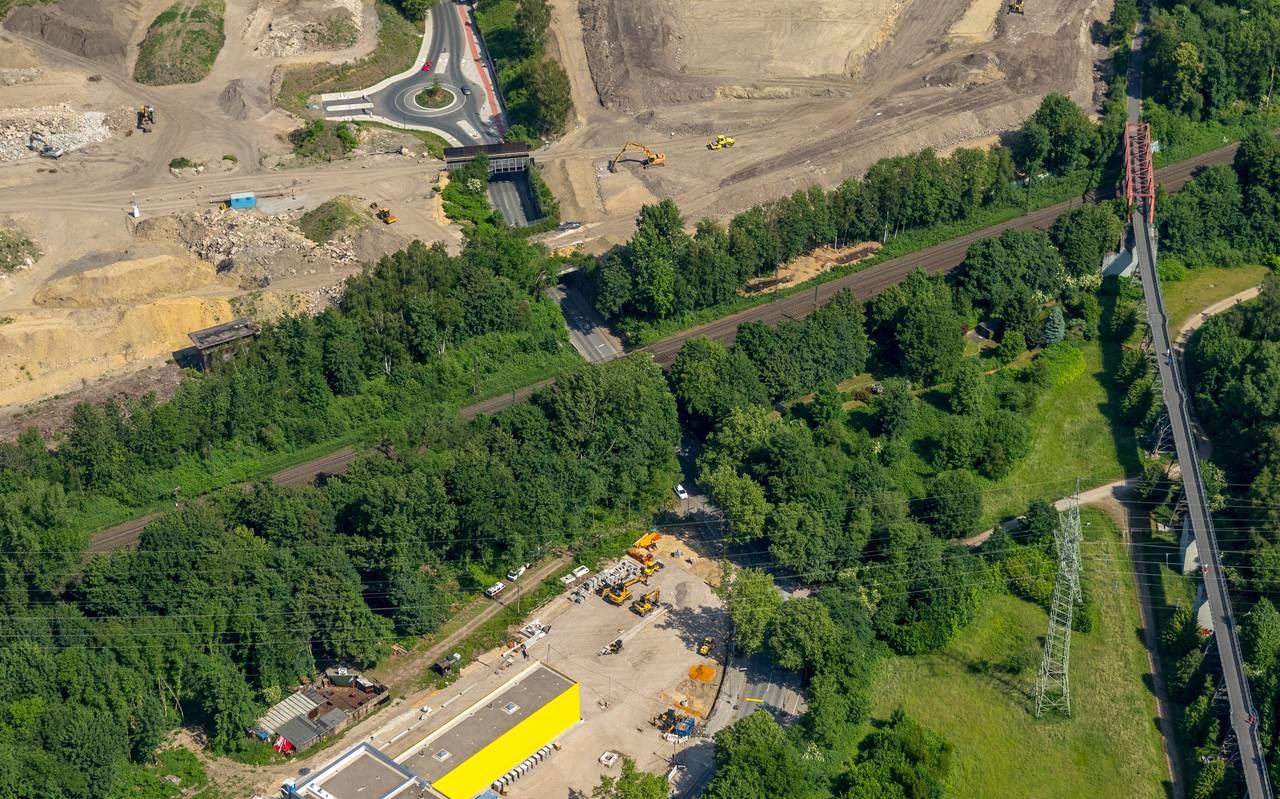 Bahnbrücke an der Ostpreußenstraße in Gelsenkirchen