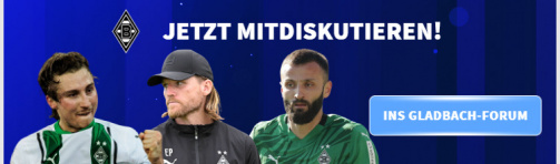 Im Forum über Borussia Mönchengladbach mitreden!