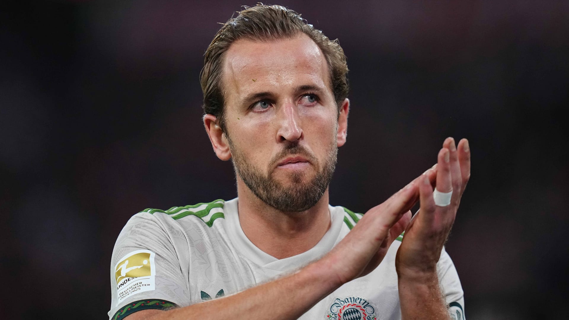 Harry Kane nach dem 4:0 gegen Werder Bremen: Der Engländer spielt seit 2023 für den FC Bayern.