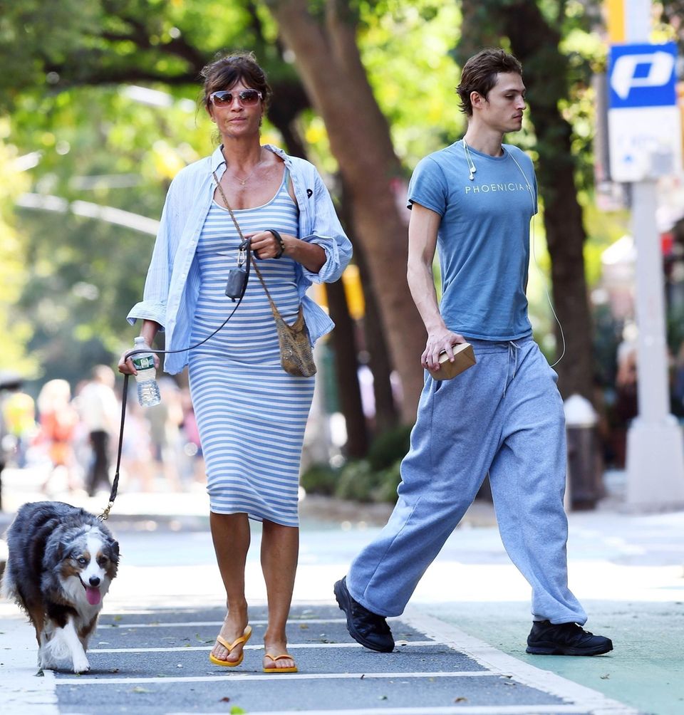 Helena Christensen und Mingus Reedus am 13. September 2025 in New York.