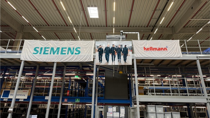 Hellmann ist neuer Vertragspartner für das globale Zentrallager von Siemens Smart Infrastructure in Nürnberg