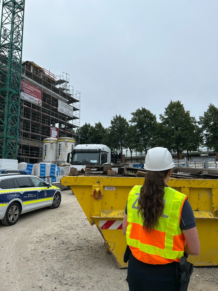 HZA-KI: Zoll kontrolliert Großbaustelle in Kiel / zahlreiche Verstöße festgestellt