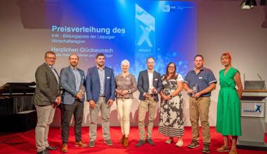 IHK zu Leipzig hat den Bildungspreis „edward“ an herausragende Ausbildungsunternehmen verliehen