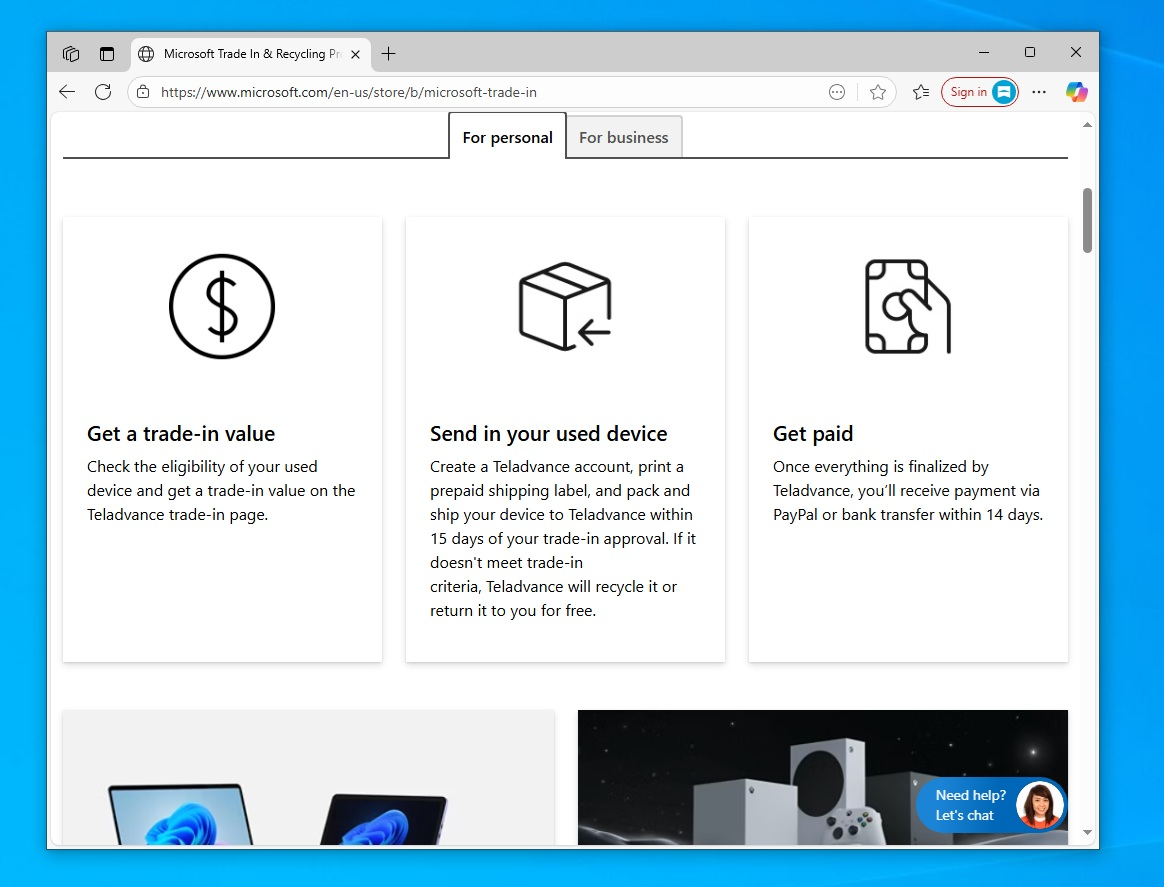 Windows 10 PC Umtausch