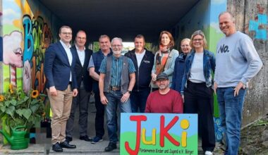 Graffiti-Workshop bringt Farbe in den Fahrradtunnel Börger