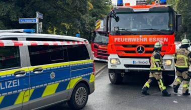 Schwerer Unfall in Essen: Fußgängerin von LKW erfasst