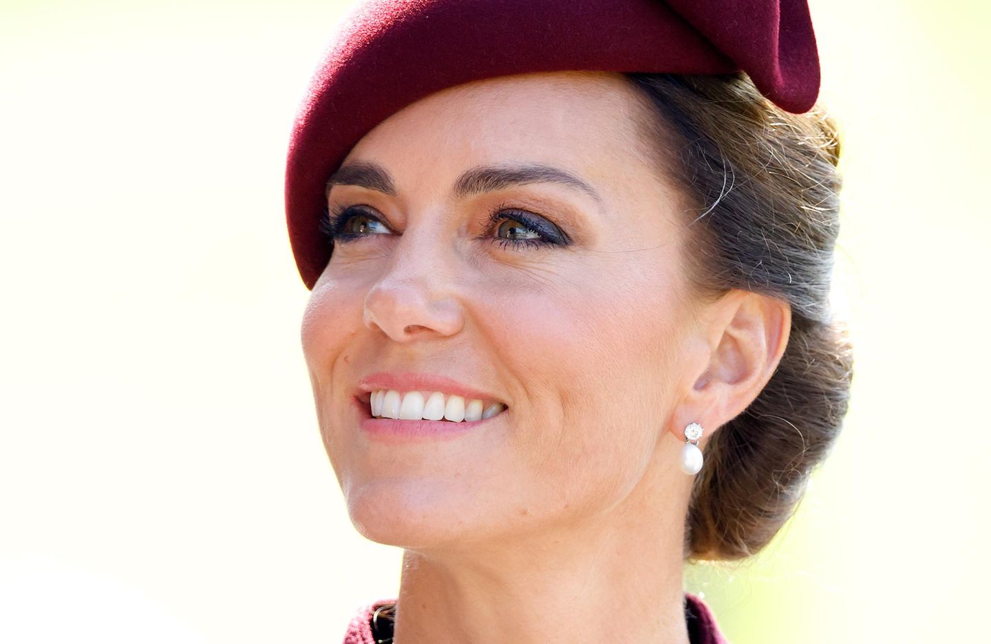 Catherine, Princess of Wales: Am liebsten trägt Kate sanfte Nudetöne und betont ihre Augen.
