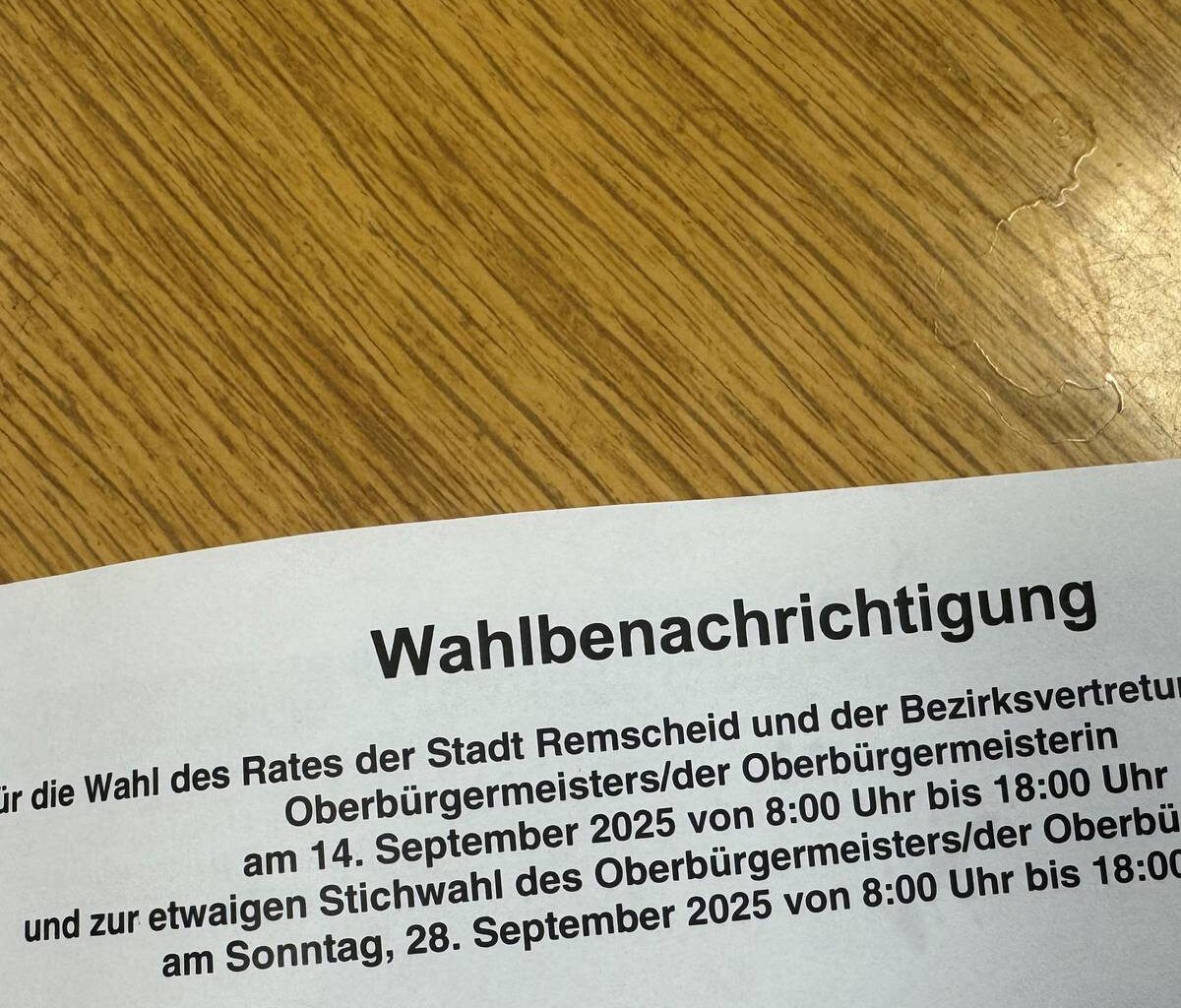 Briefwahlunterlagen noch nicht da? - Radio RSG