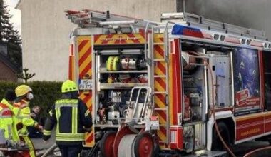 Wohnungsbrand schnell gelöscht - Nachbarin vorsorglich im Krankenhaus