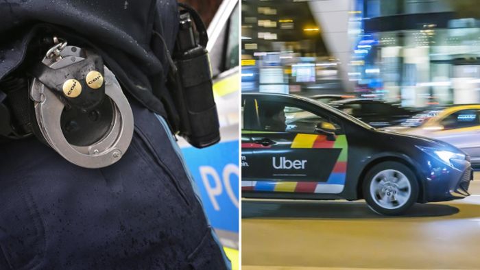 Uber-Streit in Stuttgart-Ost: Mann erbricht in Wagen, verweigert Reinigungszahlung und attackiert Polizei
