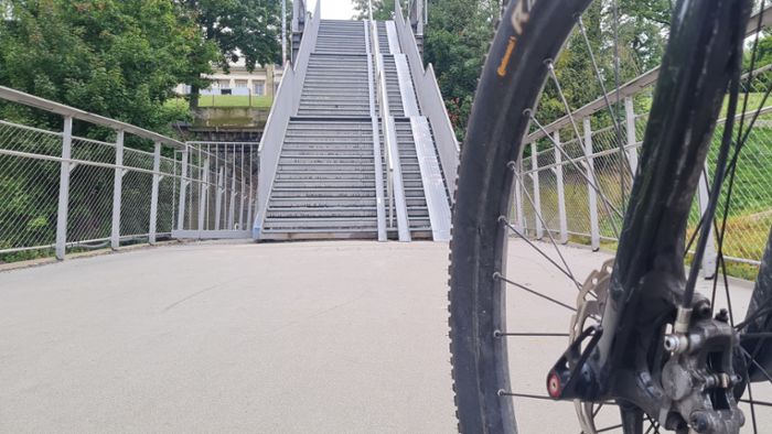 Radverkehr in Stuttgart: Rückbau der Treppe zum Rosensteinpark geplant