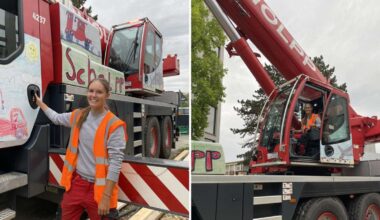 30 000 Menschen folgen ihr: Annika Geiger (23) ist eine der wenigen Kranführerinnen in Deutschland