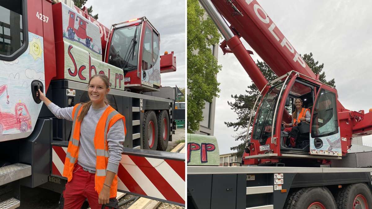 30 000 Menschen folgen ihr: Annika Geiger (23) ist eine der wenigen Kranführerinnen in Deutschland