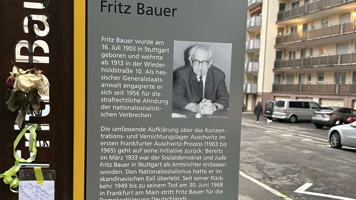 Fundstück in Stuttgart: Persönliche Grußnote – wofür eine Unbekannte Fritz Bauer dankt