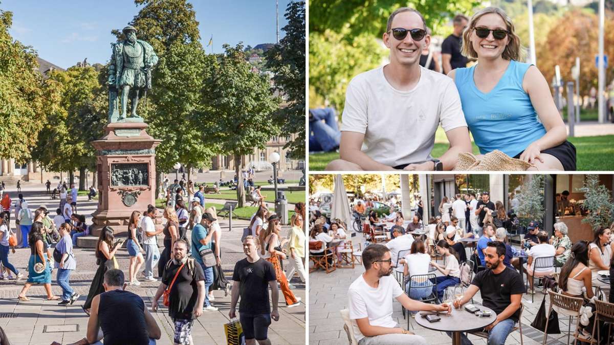 Spätsommer in der Stadt: „Wir lieben den Sommer“ – so genießen Stuttgarter den Samstag