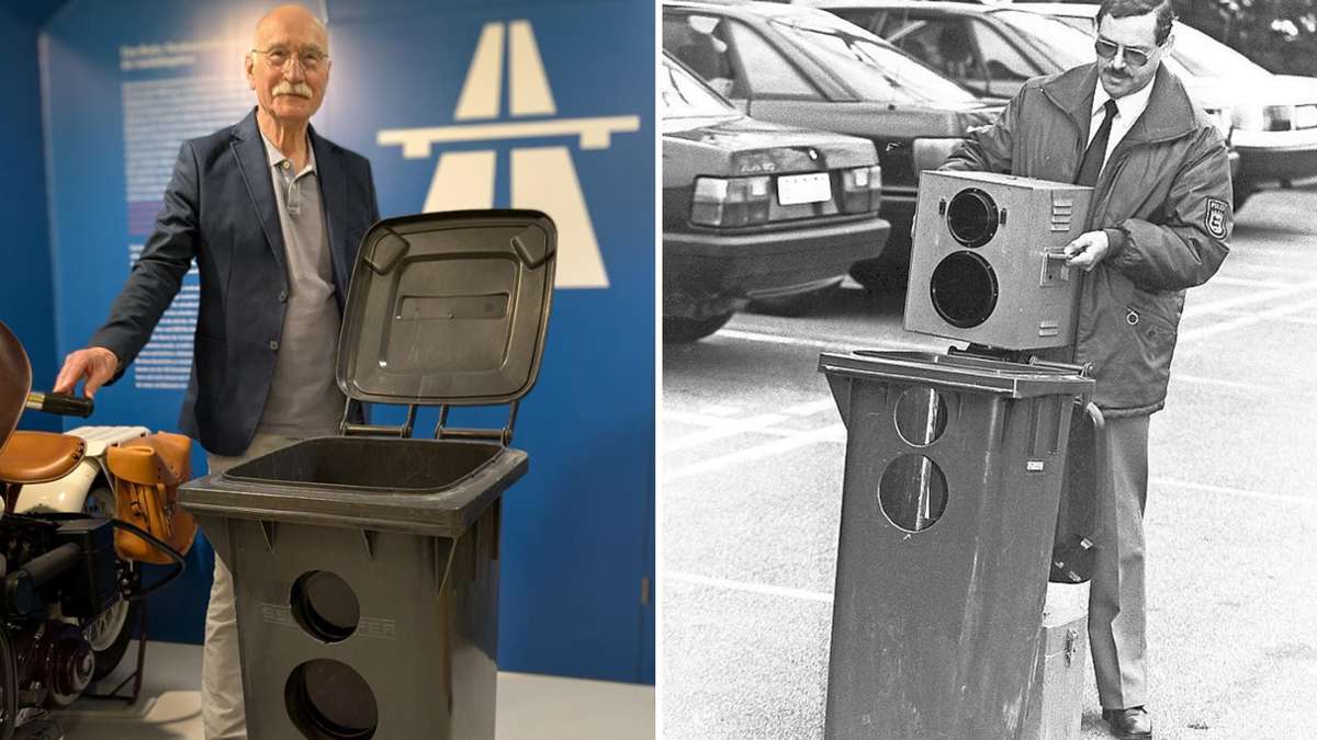 Polizei-Geschichte in Stuttgart: Blitzer in der Tonne – warum die Polizei diese Erfindung aus dem Verkehr zog - KRZ Plus