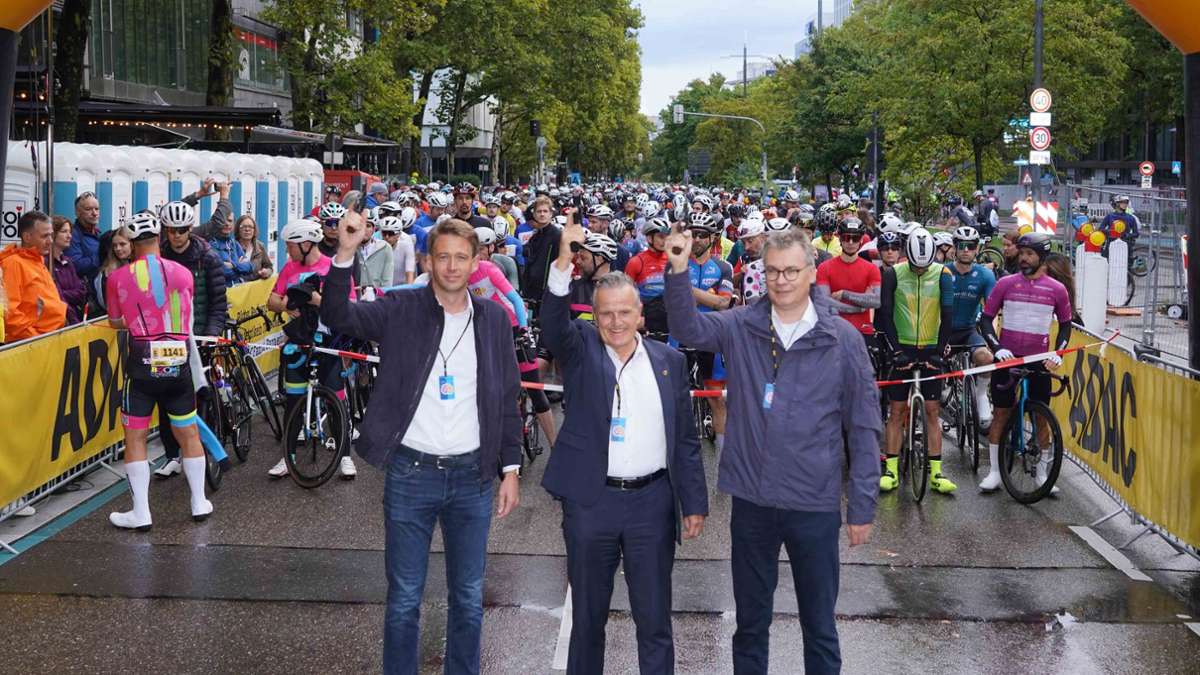 Brezel Race in Stuttgart: Das sind die Bilder vom Start des Radrennens - Stuttgart