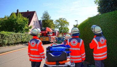 Brand in Ostfildern: 18-Jähriger verletzt sich beim Versuch zu löschen - Kreis