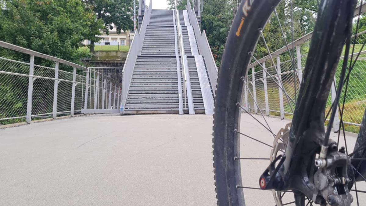 Radverkehr in Stuttgart: Rückbau der Treppe zum Rosensteinpark geplant - Stuttgart