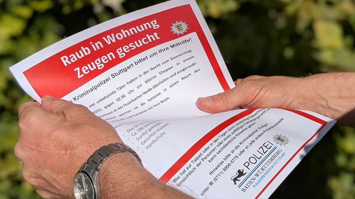 Villa-Überfall in Stuttgart: Neue Ermittlungsgruppe Titan sucht Millionenräuber - Stuttgart