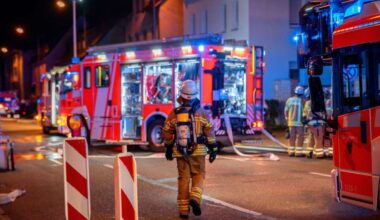 Brand in Esslingen: Feuer in städtischer Unterkunft: Brandursache unklar