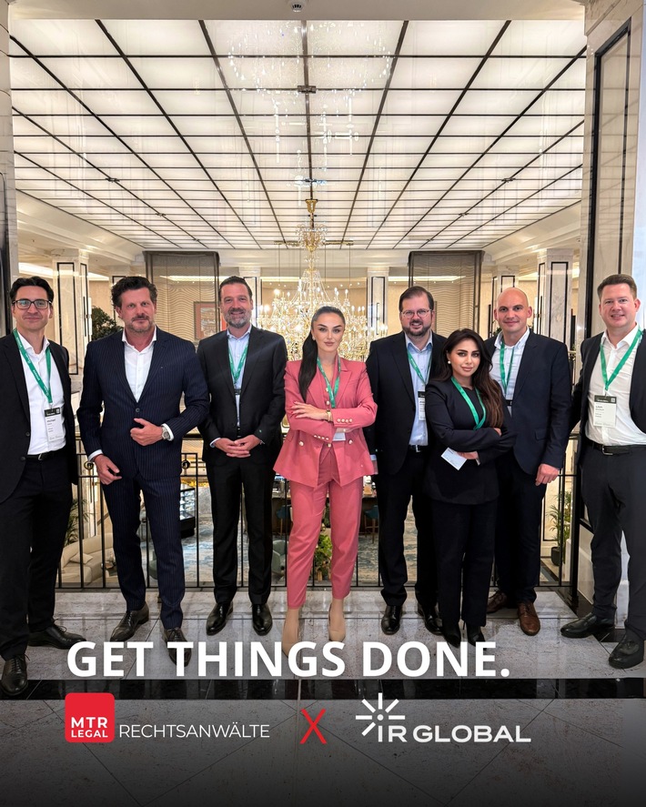 MTR Legal als Headline Sponsor bei der IR Global Jahreskonferenz 2025 in Berlin / Starke Präsenz mit achtköpfigem Team rund um Managing Partner Michael Rainer und Partner Marc Klaas