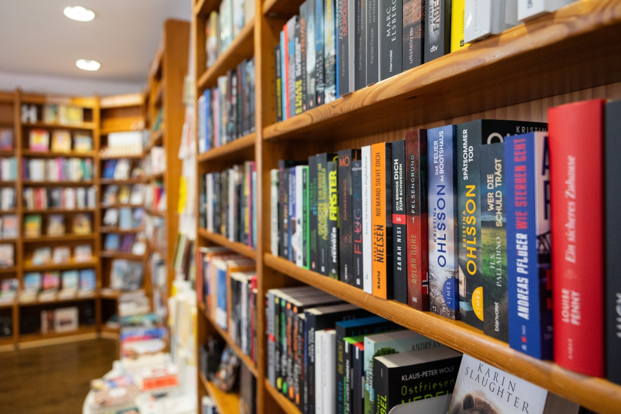 Natürlich gibt es in der Umstädter Bücherkiste auch Krimis.