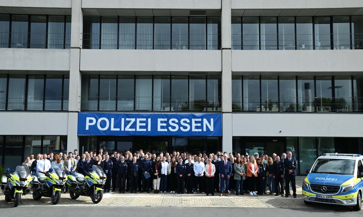 POL-E: Essen/Mülheim an der Ruhr: 114 neue Kolleginnen und Kollegen starten ihren Dienst bei der Polizei Essen