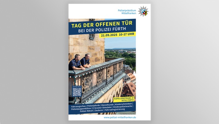 POL-MFR: (885) Tag der offenen Tür der Polizei Fürth - Einladung