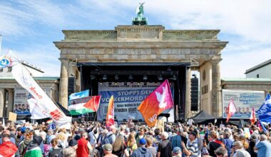 Tausende bei Gaza-Demo am Brandenburger Tor