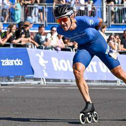 Ewen Fernandez ist der Sieger beim 51. BMW BERLIN-MARATHON Inlineskating 2025. (Quelle: COPYRIGHT: SCC Events | Petko Beier)
