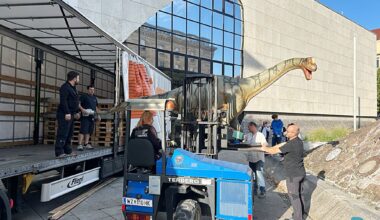 Die ersten Dinos erobern das Mannheimer Museumsviertel
