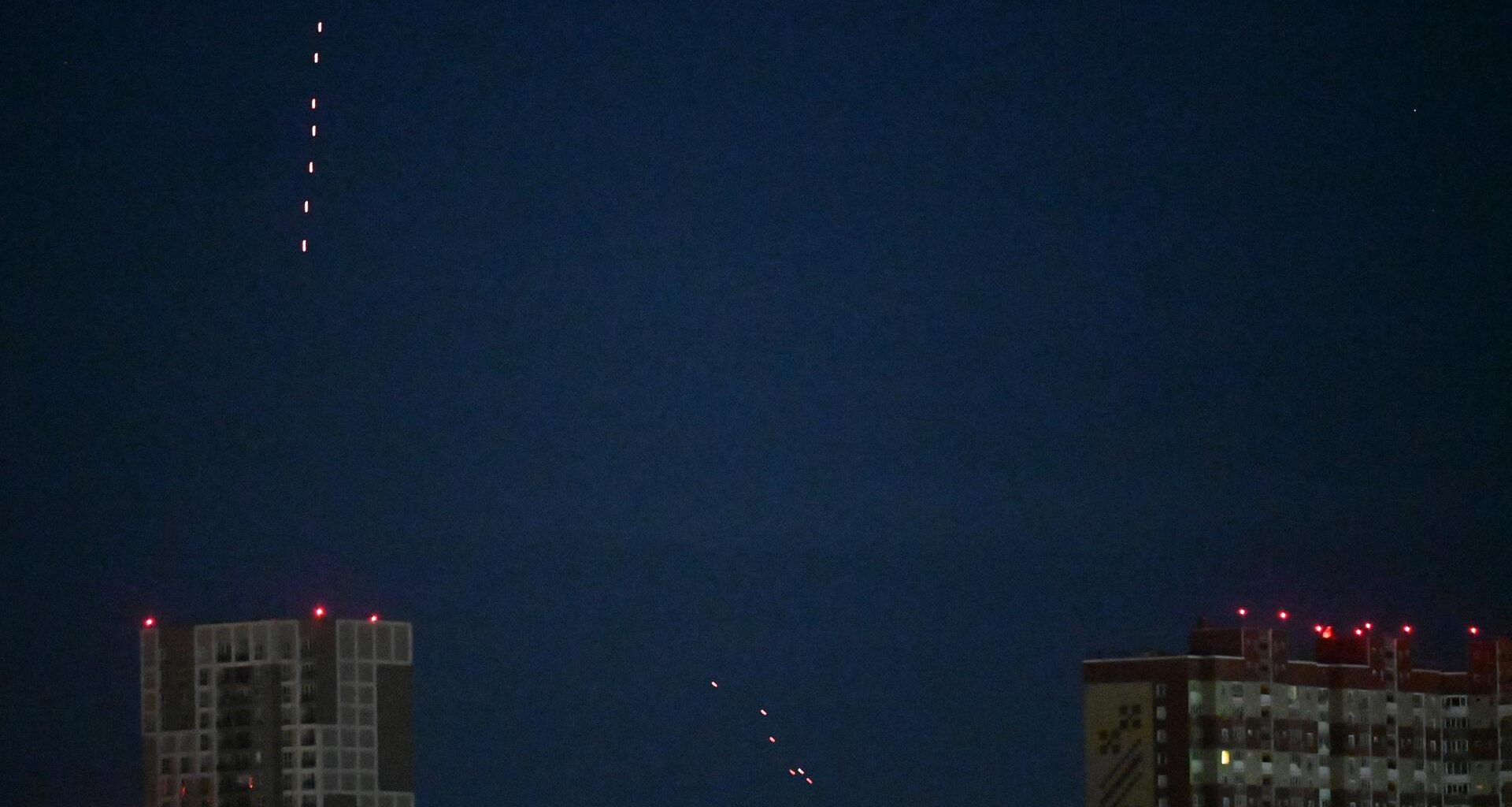 Die ukrainische Luftverteidigung fängt in der Nacht Drohnen ab, die von Russland abgefeuert wurden.