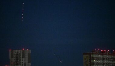 Die ukrainische Luftverteidigung fängt in der Nacht Drohnen ab, die von Russland abgefeuert wurden.