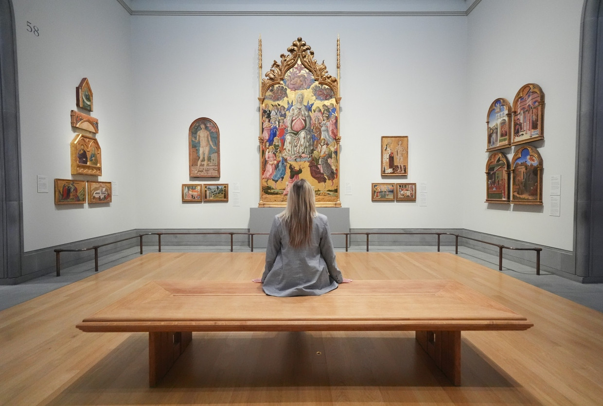 Sakrale Pracht im neugestalteten Sainsbury-Flügel der National Gallery: im Zentrum die Himmelfahrt Mariens von Matteo di Giovanni
